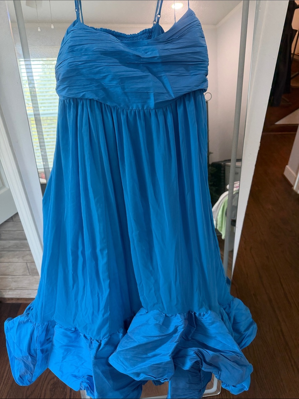 Maeve blue ruffle dress Size S